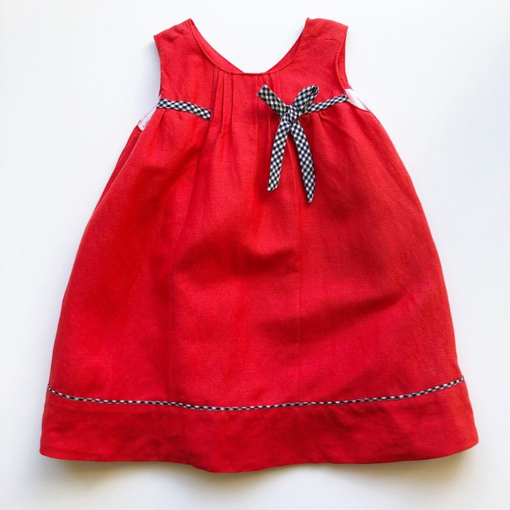 NWT Newness Red Linen Dress